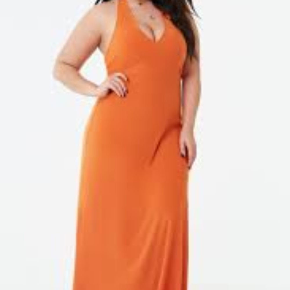 forever 21 Plus Size Halter Maxi Dress